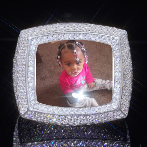 3D CUSTOM PICTURE ICED RING