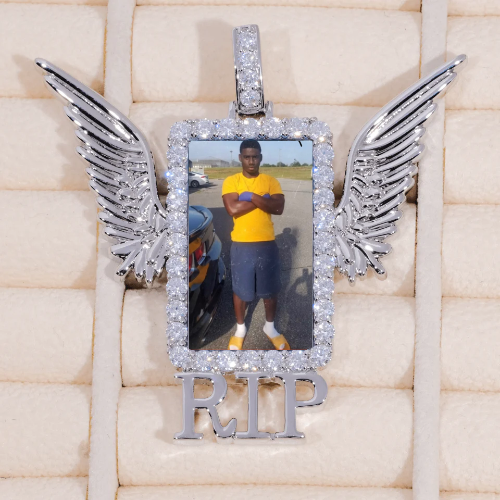 RIP WING 3D CUSTOM PICTURE PENDANT