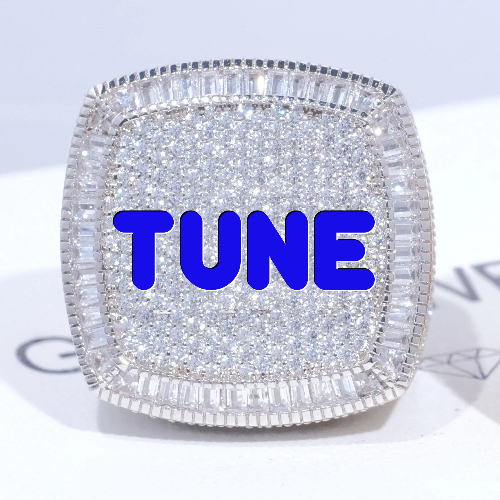 CUSTOM LETTER 3D ICED RING