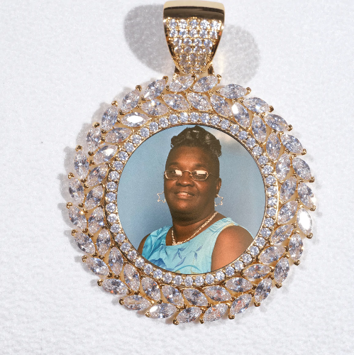 Large 3D Wheat Ear Custom Picture Pendant