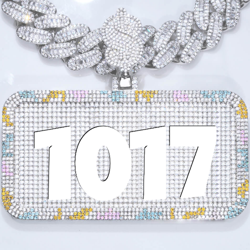 CUSTOM LETTER NECKLACE 3D COLORFUL SQUARE