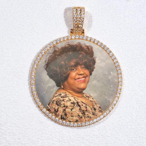 MEDIUM 3D CIRCLE CUSTOM PICTURE PENDANT