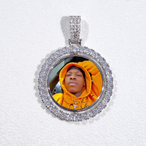 3D Spinning 2-Faced Custom Picture Pendant