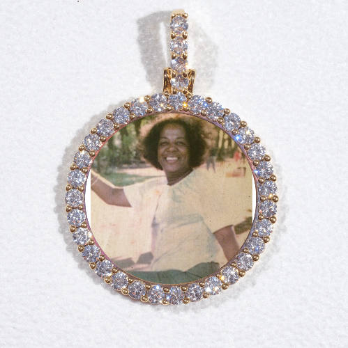 3D CIRCLE CUSTOM PICTURE PENDANT SMALL SIZE