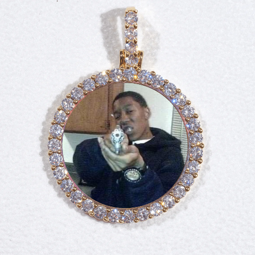 3D CIRCLE CUSTOM PICTURE PENDANT SMALL SIZE