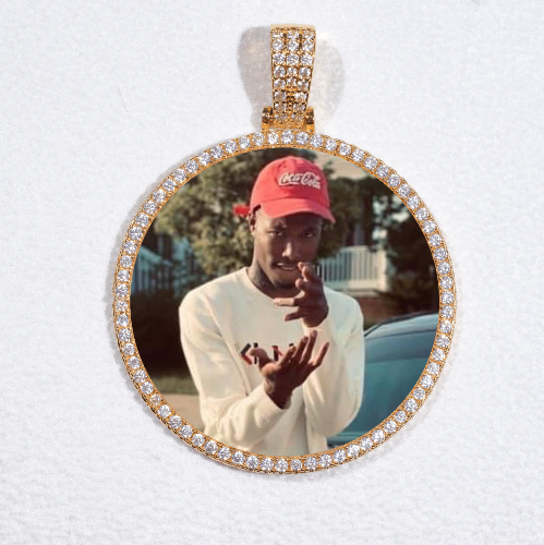 MEDIUM 3D CIRCLE CUSTOM PICTURE PENDANT