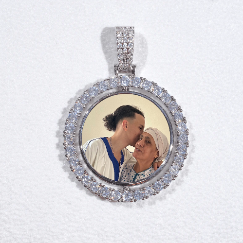 3D Spinning 2-Faced Custom Picture Pendant