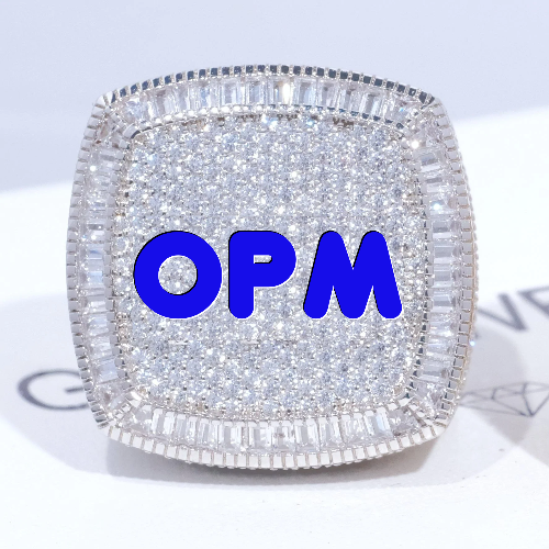 CUSTOM LETTER 3D ICED RING