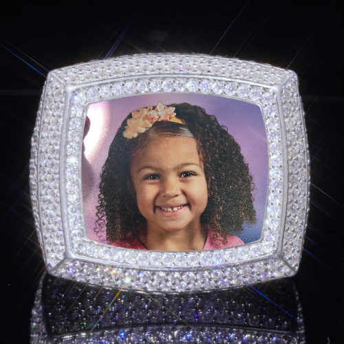 3D CUSTOM PICTURE ICED RING
