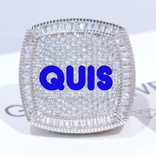 CUSTOM LETTER 3D ICED RING