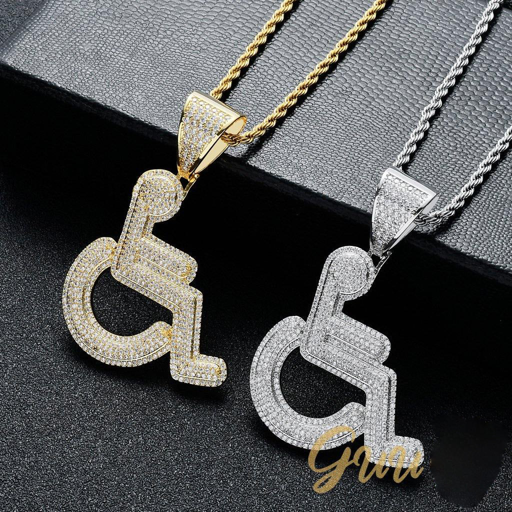 18K Gold-Plated Disabled Sign Necklace - The GUU Shop
