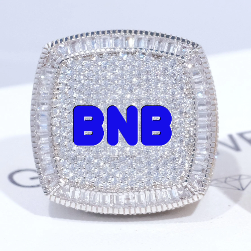 CUSTOM LETTER 3D ICED RING