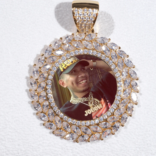 Large 3D Wheat Ear Custom Picture Pendant