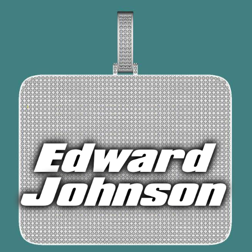 CUSTOM LETTER NECKLACE 3D BIG SQUARE