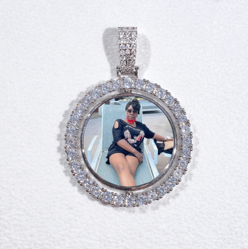 3D Spinning 2-Faced Custom Picture Pendant