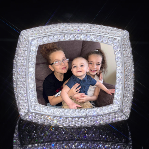 3D CUSTOM PICTURE ICED RING