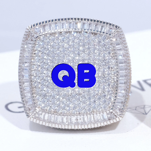 CUSTOM LETTER 3D ICED RING