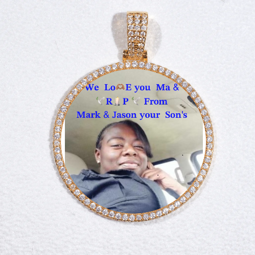 MEDIUM 3D CIRCLE CUSTOM PICTURE PENDANT