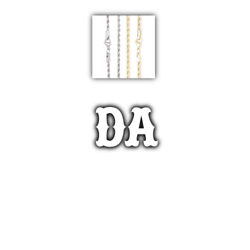 Custom Letters Freibeuter Font Necklace