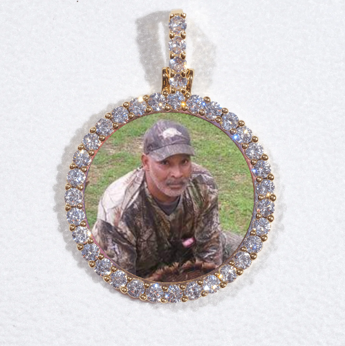 3D CIRCLE CUSTOM PICTURE PENDANT SMALL SIZE