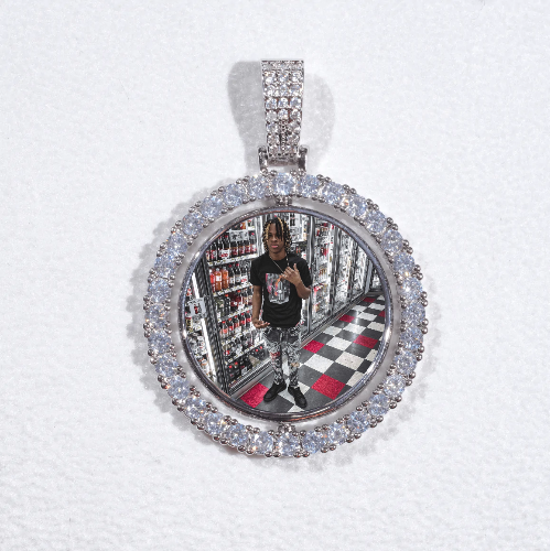 3D Spinning 2-Faced Custom Picture Pendant