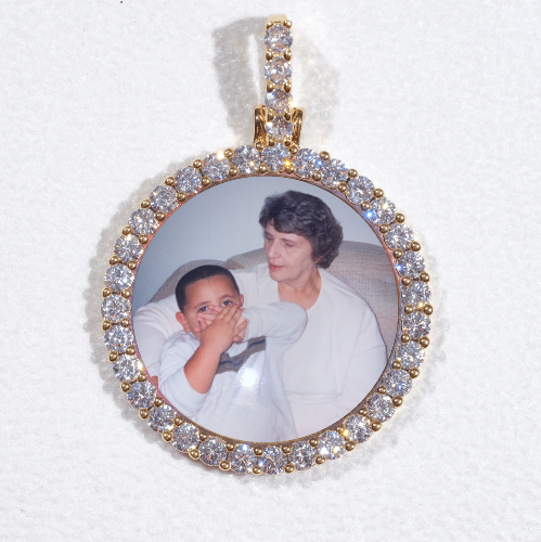 3D CIRCLE CUSTOM PICTURE PENDANT SMALL SIZE