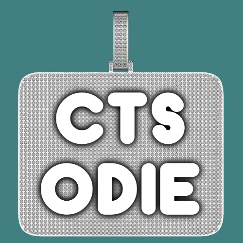 CUSTOM LETTER NECKLACE 3D BIG SQUARE