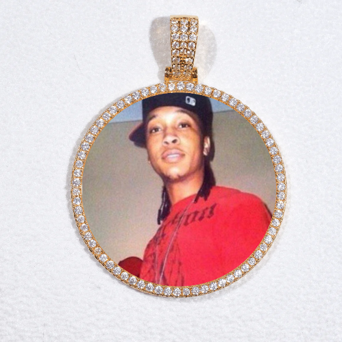MEDIUM 3D CIRCLE CUSTOM PICTURE PENDANT