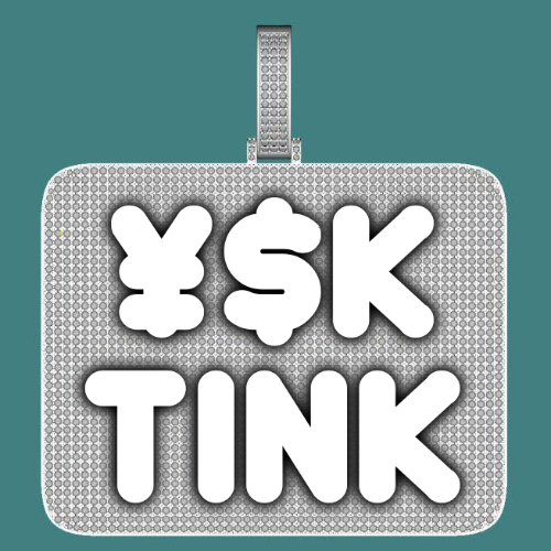 CUSTOM LETTER NECKLACE 3D BIG SQUARE