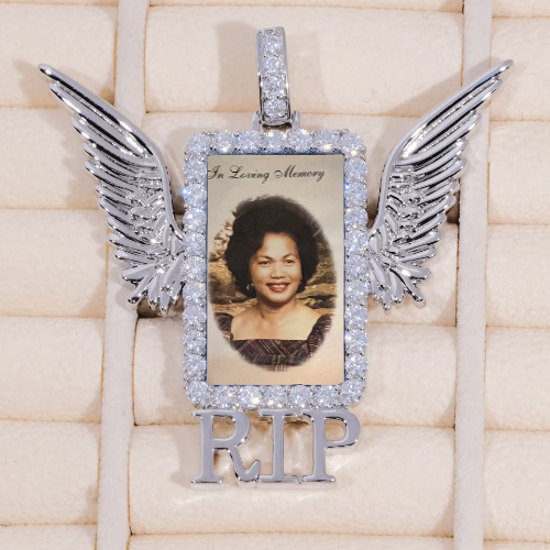 RIP WING 3D CUSTOM PICTURE PENDANT