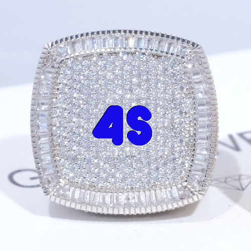 CUSTOM LETTER 3D ICED RING