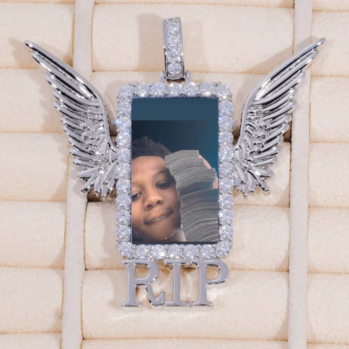 RIP WING 3D CUSTOM PICTURE PENDANT