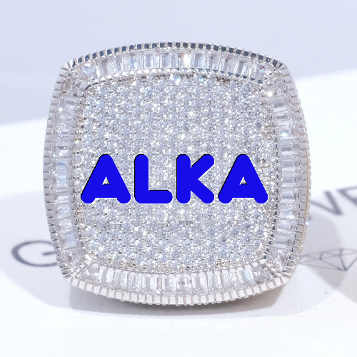 CUSTOM LETTER 3D ICED RING