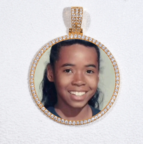 MEDIUM 3D CIRCLE CUSTOM PICTURE PENDANT