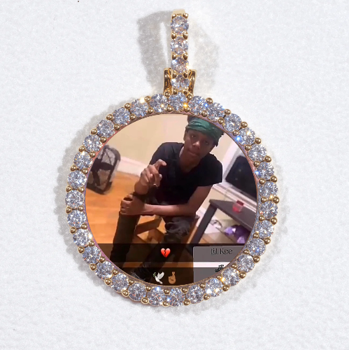 3D CIRCLE CUSTOM PICTURE PENDANT SMALL SIZE
