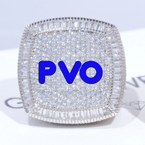 CUSTOM LETTER 3D ICED RING
