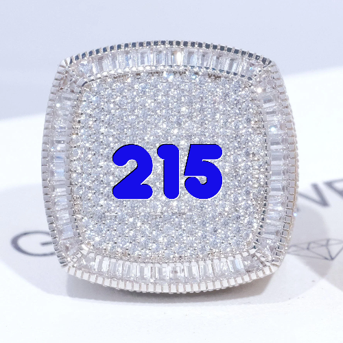 CUSTOM LETTER 3D ICED RING
