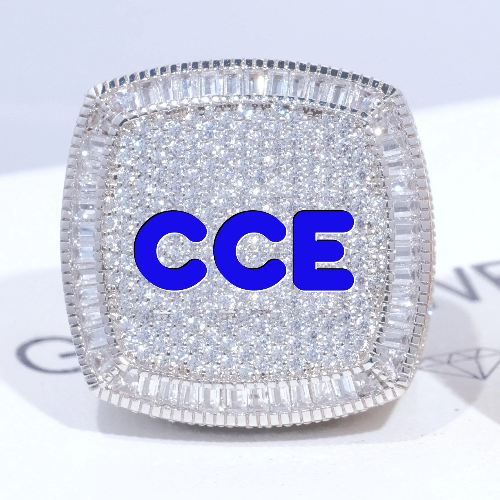 CUSTOM LETTER 3D ICED RING