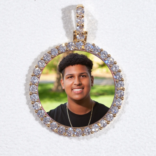 3D CIRCLE CUSTOM PICTURE PENDANT SMALL SIZE