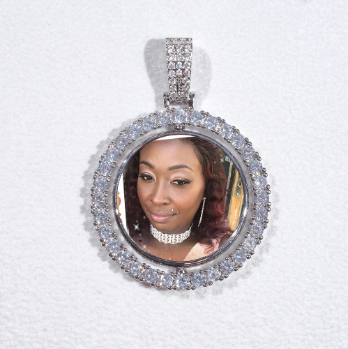 3D Spinning 2-Faced Custom Picture Pendant