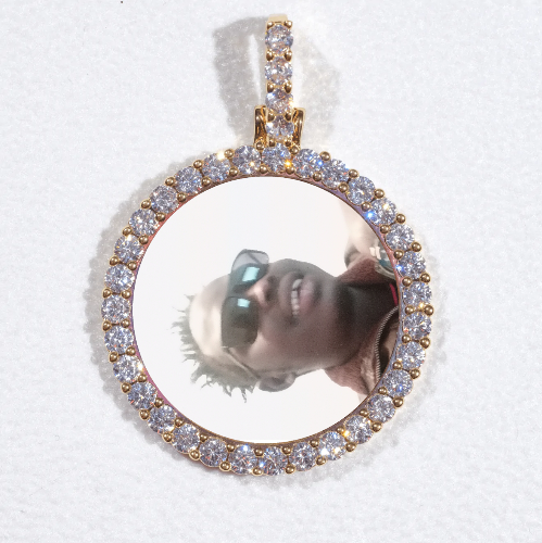 3D CIRCLE CUSTOM PICTURE PENDANT SMALL SIZE