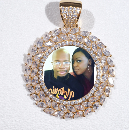 Large 3D Wheat Ear Custom Picture Pendant