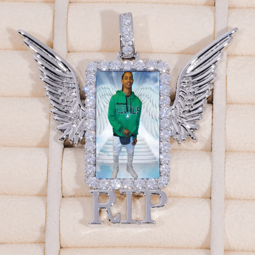 RIP WING 3D CUSTOM PICTURE PENDANT