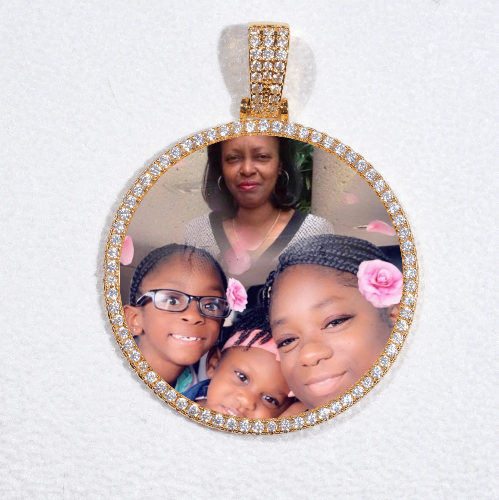 MEDIUM 3D CIRCLE CUSTOM PICTURE PENDANT
