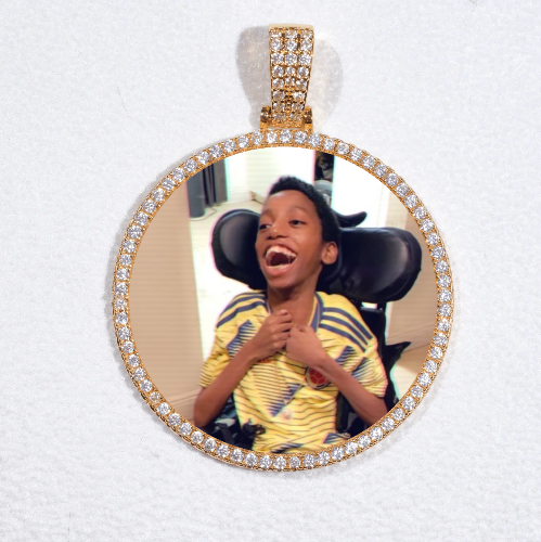 MEDIUM 3D CIRCLE CUSTOM PICTURE PENDANT
