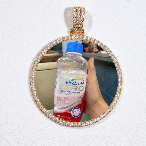 MEDIUM 3D CIRCLE CUSTOM PICTURE PENDANT