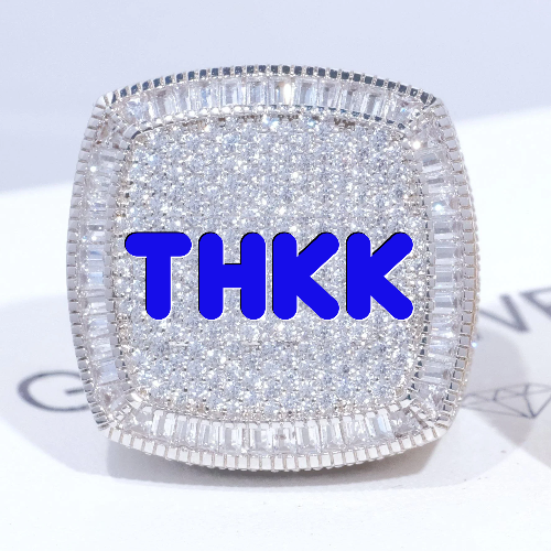 CUSTOM LETTER 3D ICED RING