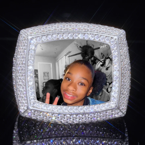 3D CUSTOM PICTURE ICED RING