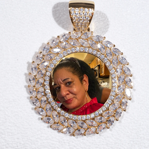 Large 3D Wheat Ear Custom Picture Pendant