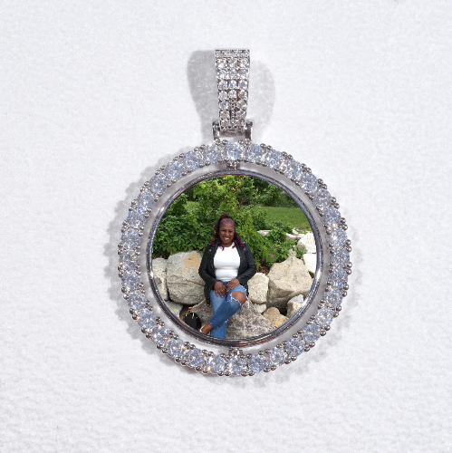 3D Spinning 2-Faced Custom Picture Pendant